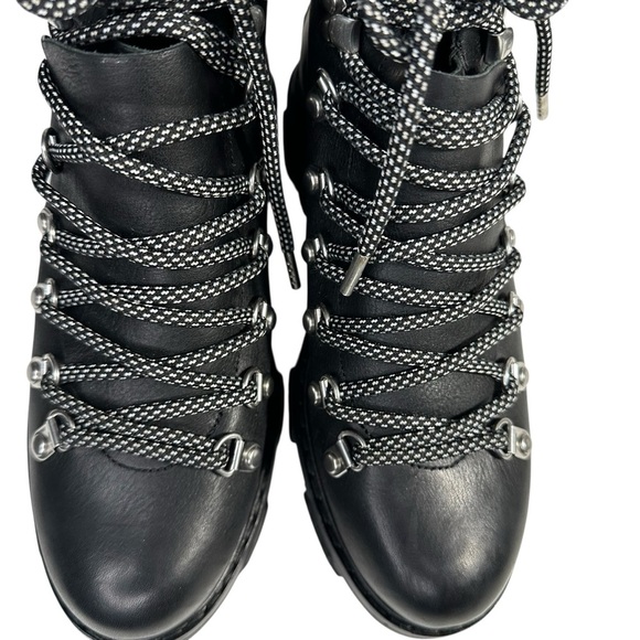 Rag&Bone Shiloh Black Leather Hiker Ankle Boots. EU 38/US 8 - Picture 6 of 13